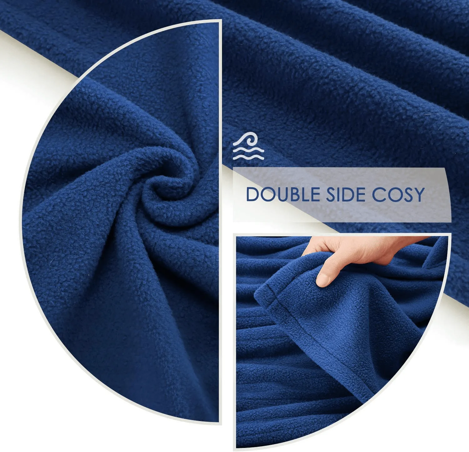 50 x 60 cozy soft fleece Electric blanket, Blue