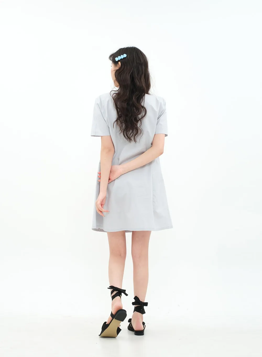 A-line Mini Shirt Dress BA11