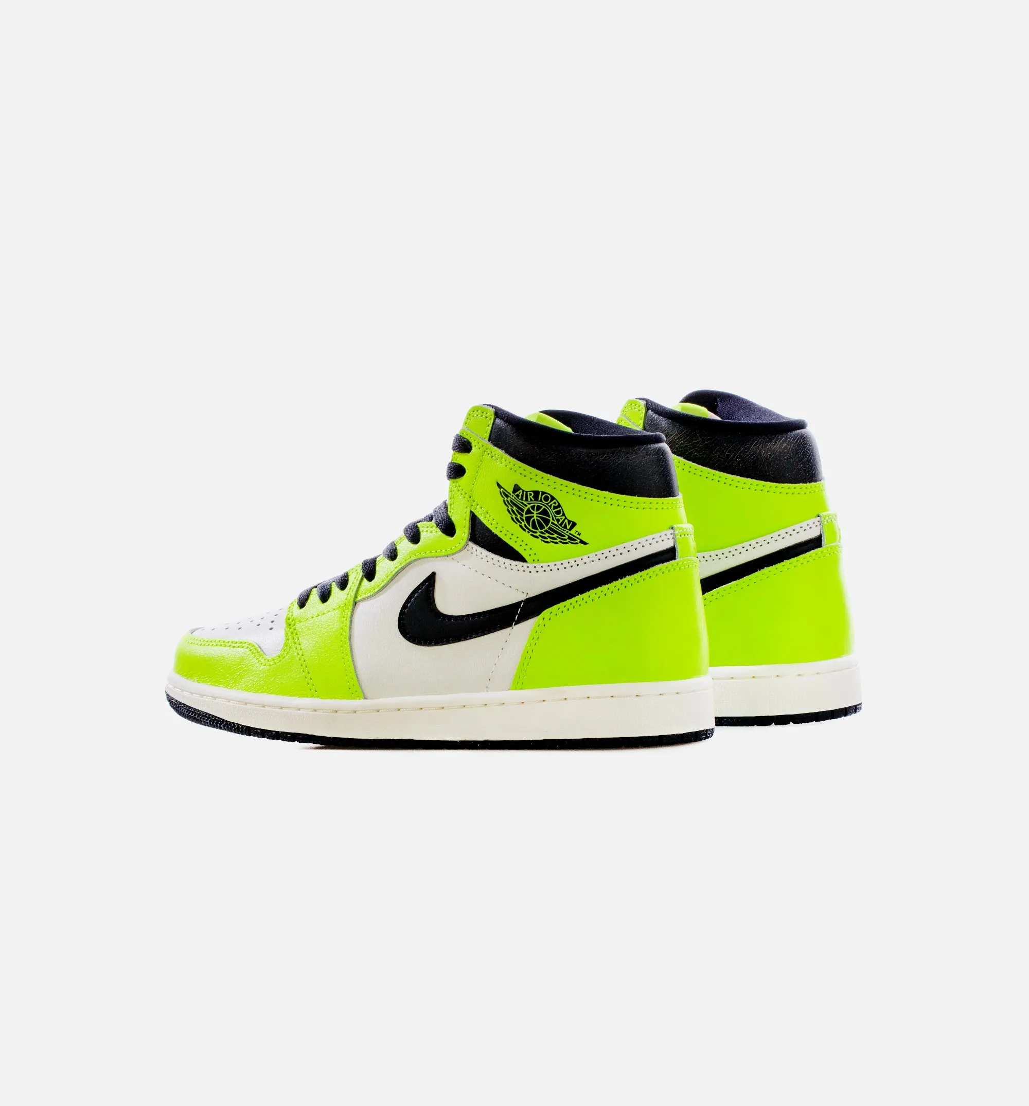 Air Jordan 1 High OG Visionaire Mens Lifestyle Shoes - White/Neon Green Free Shipping