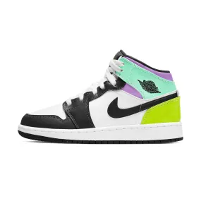 Air Jordan 1 Mid Purple Teal Green