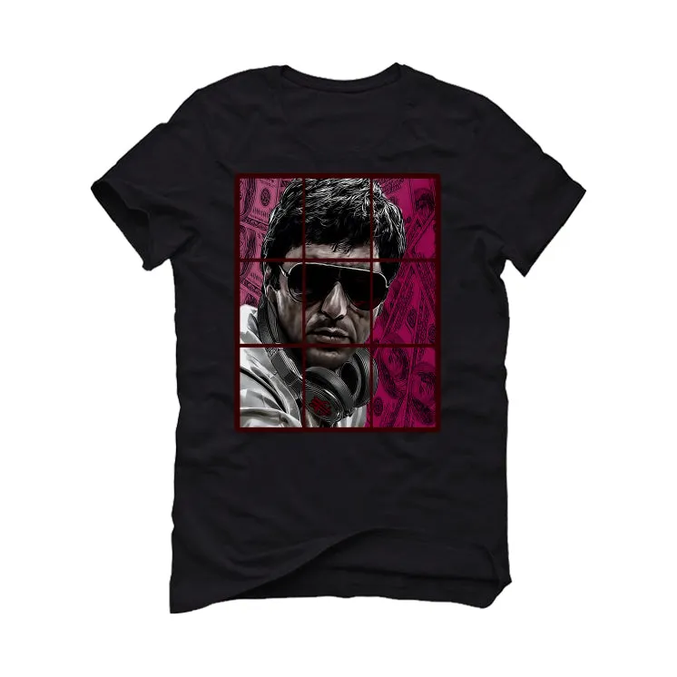 Air Jordan 5 “Burgundy” Black T-Shirt (PACINO)