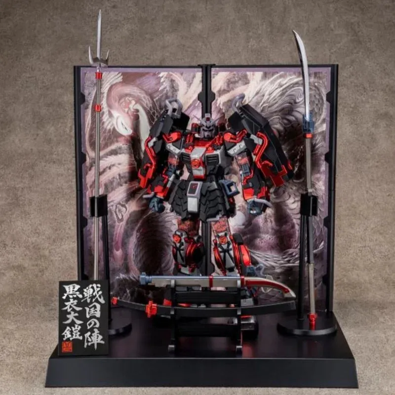 Bandai Gundam Model Kit Anime Figure MG Shin Musha Sengoku No Jin Black Robe Large Armor  Anime Action Figure Toys for Children