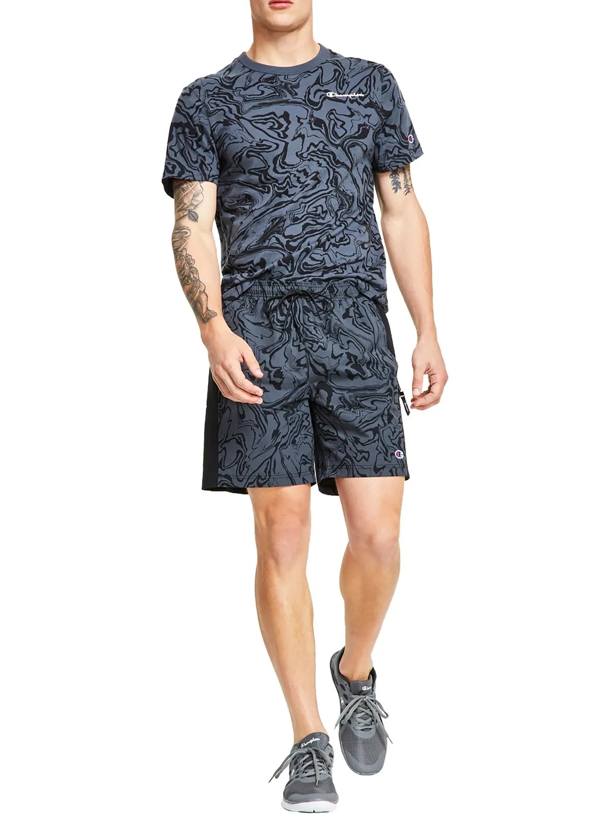 Big & Tall Mens Printed Nylon Shorts