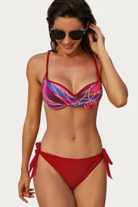 Bikini-Set mit Elsa-Print zum Selbstbinden