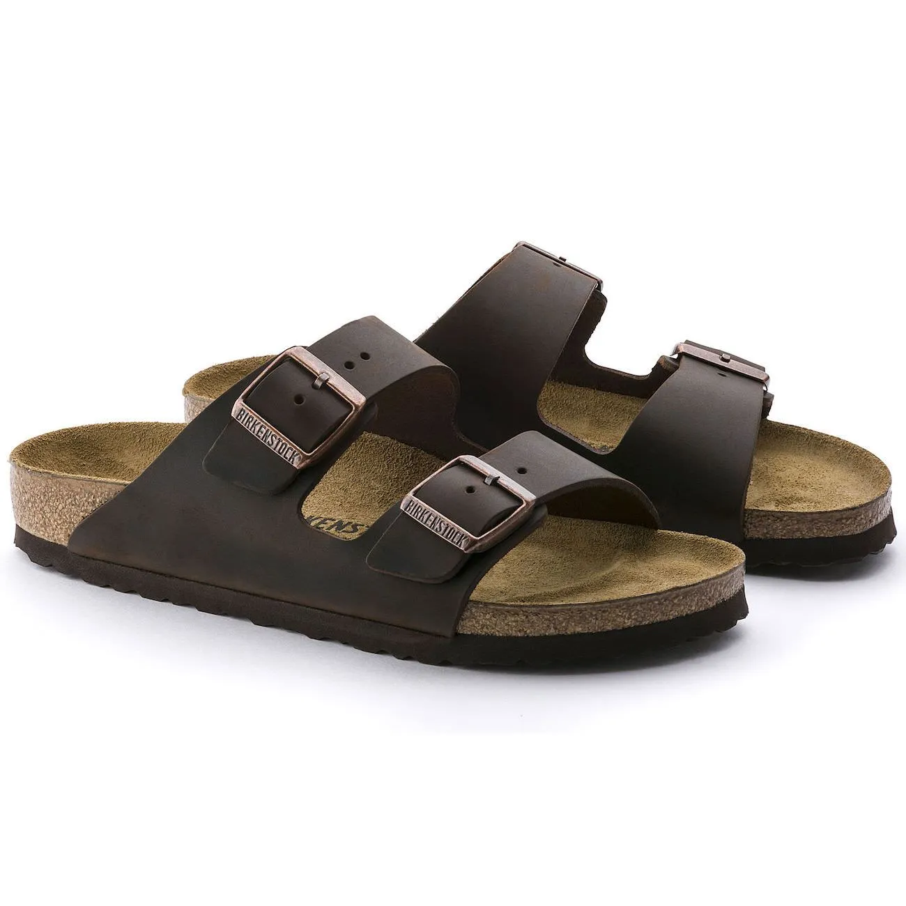 Birkenstock Classic, Arizona, Natural Leather, Regular Fit, Habana