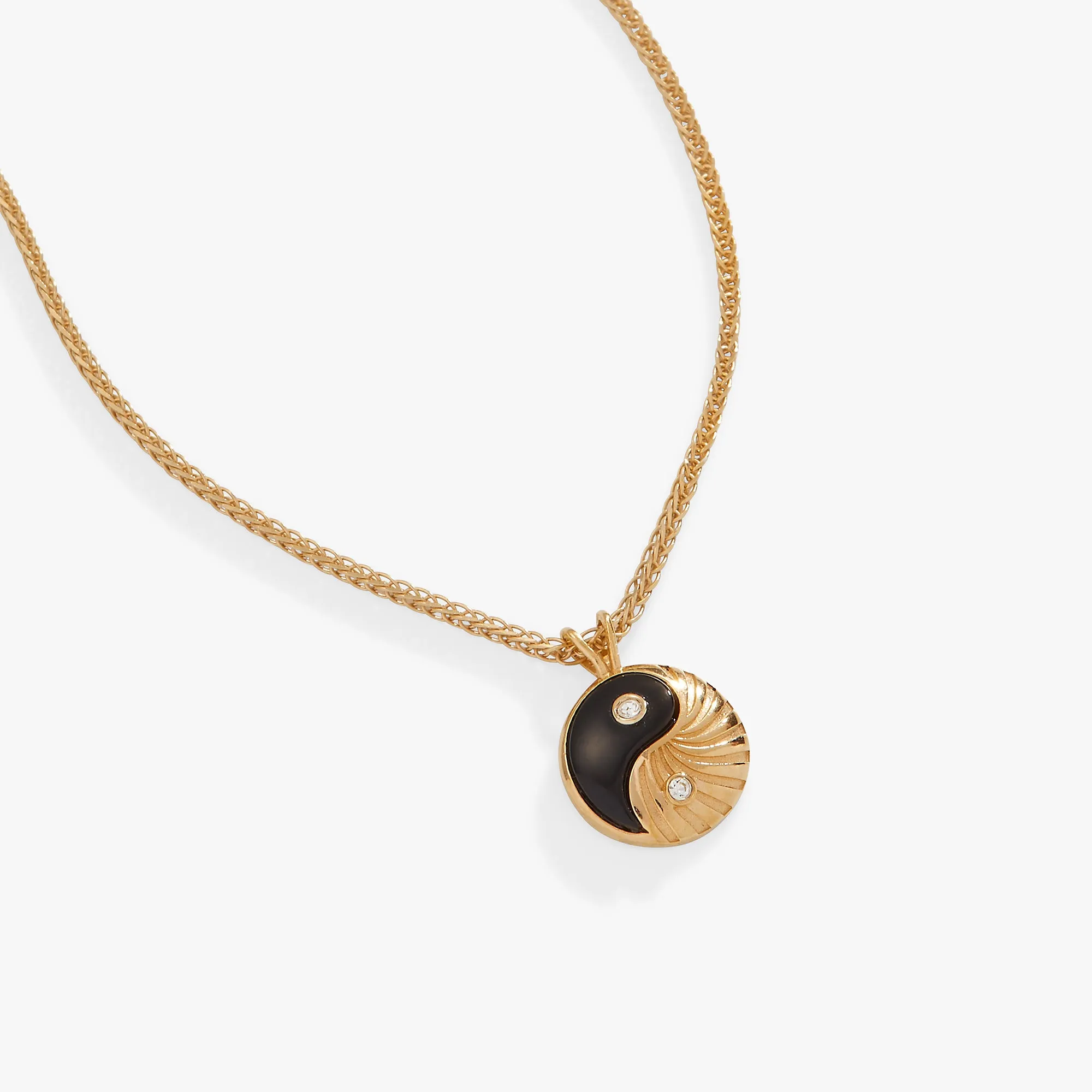 Black Onyx Yin Yang Precious Necklace