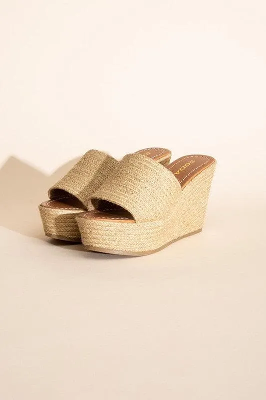 BOUNTY Jute Platform Wedges