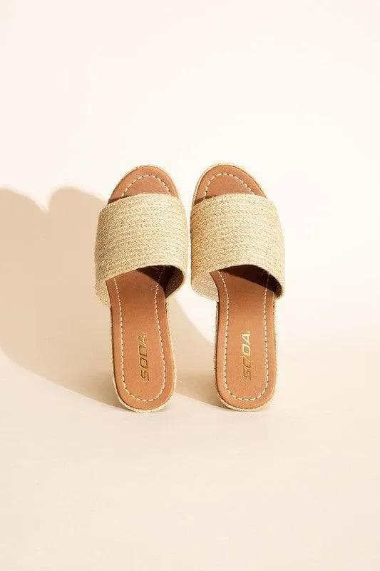 BOUNTY Jute Platform Wedges