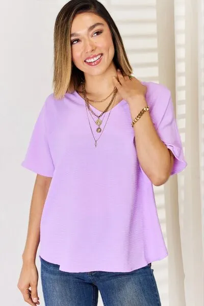 Bright Lavender Texture Short Sleeve T-Shirt (Online Exclusive)