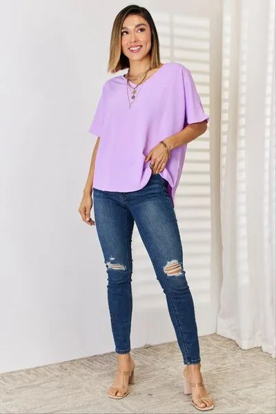 Bright Lavender Texture Short Sleeve T-Shirt (Online Exclusive)