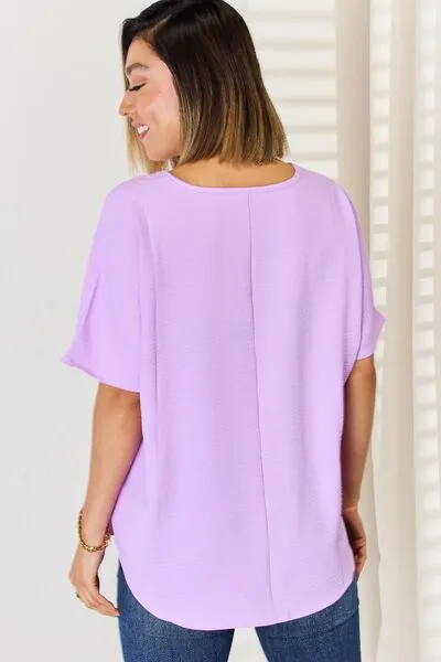 Bright Lavender Texture Short Sleeve T-Shirt (Online Exclusive)