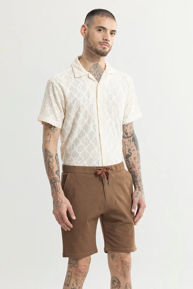 Brocky Brown Linen Shorts