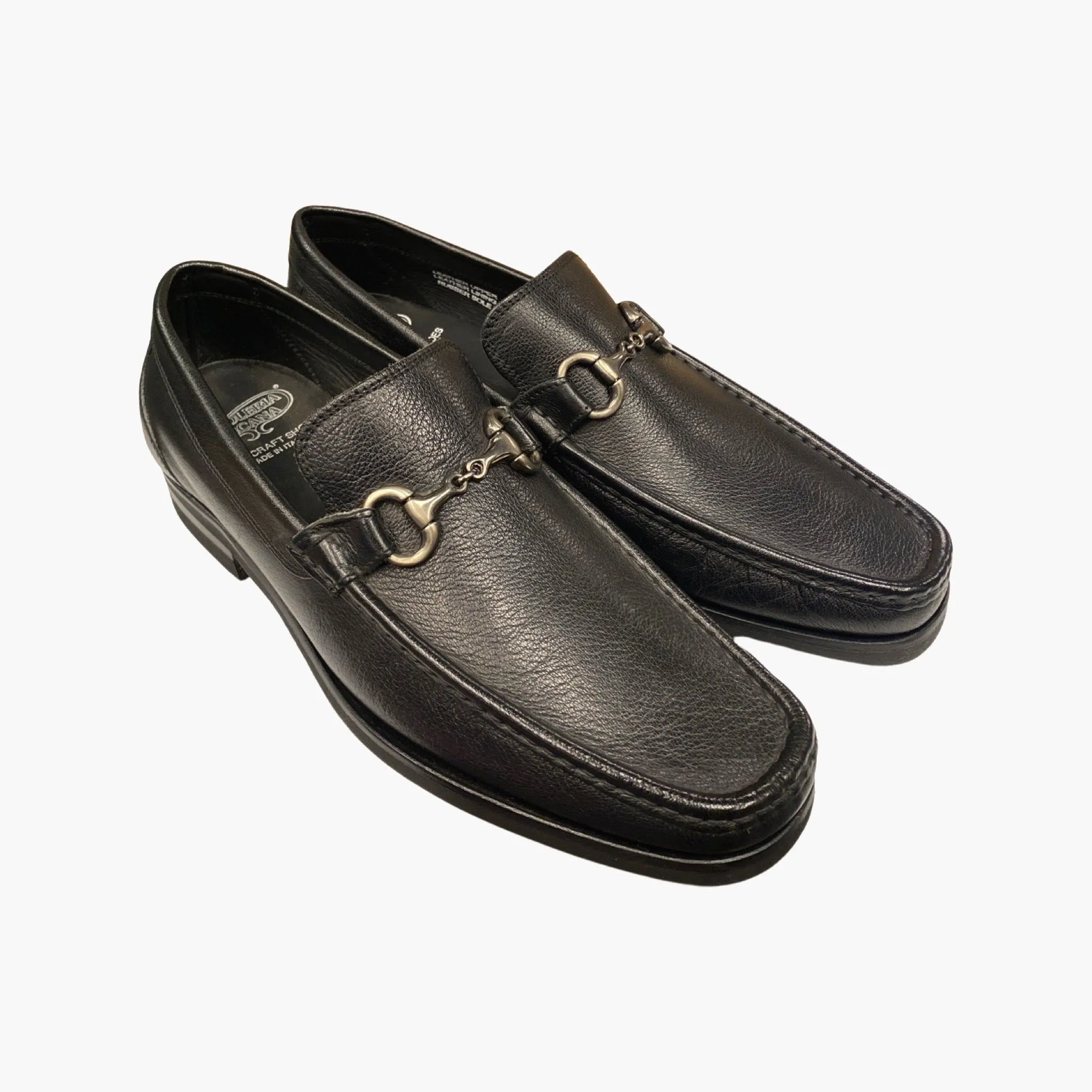 Calzoleria Toscana Black Italian Lightweight Bit Loafer 5743-M | CLEARANCE