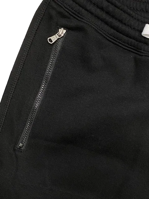 Champion Men's fleece cotton trousers with zip on pockets 218342 KK001 NBK black