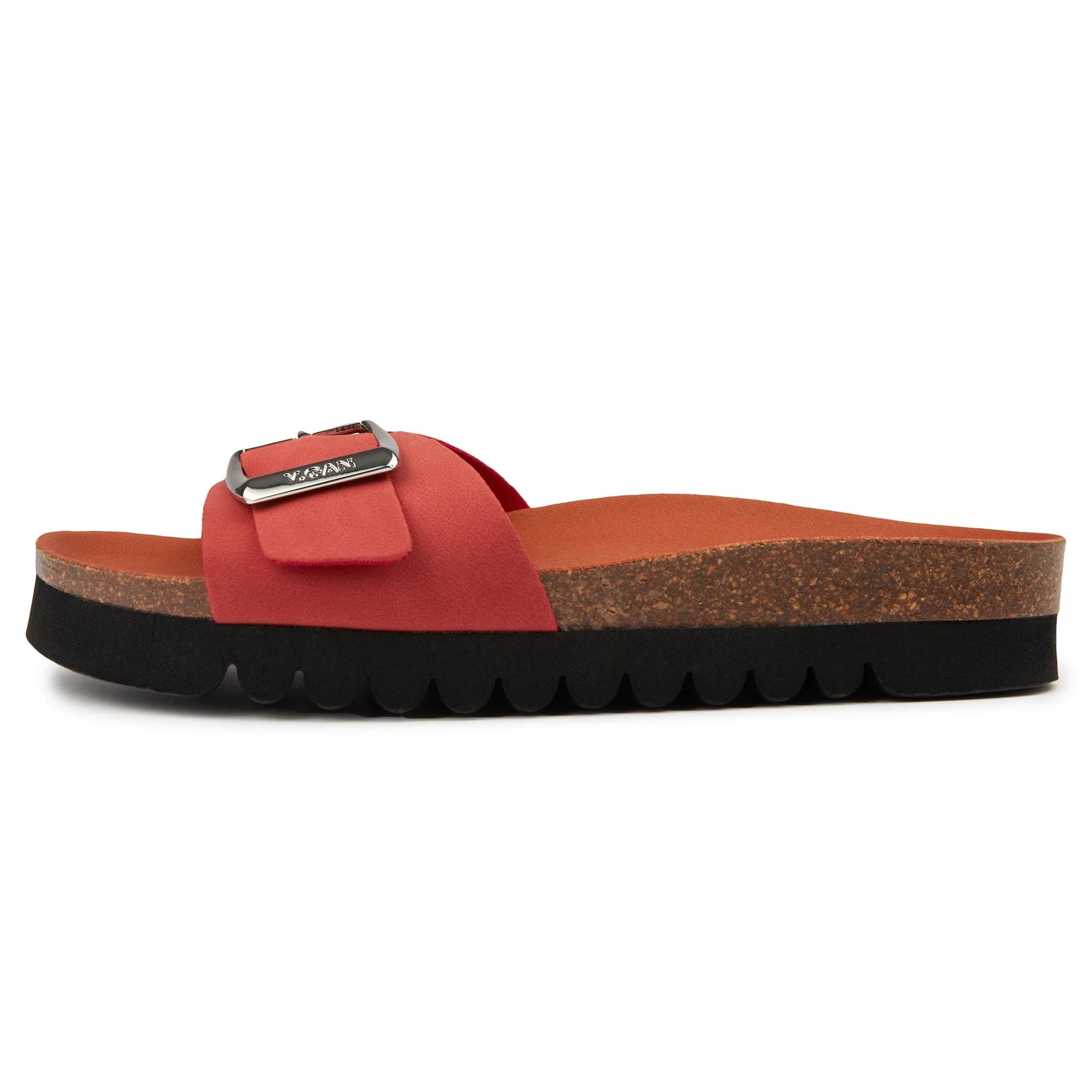 Cherry II Women's Vegan Footbed Sandals | Apricot