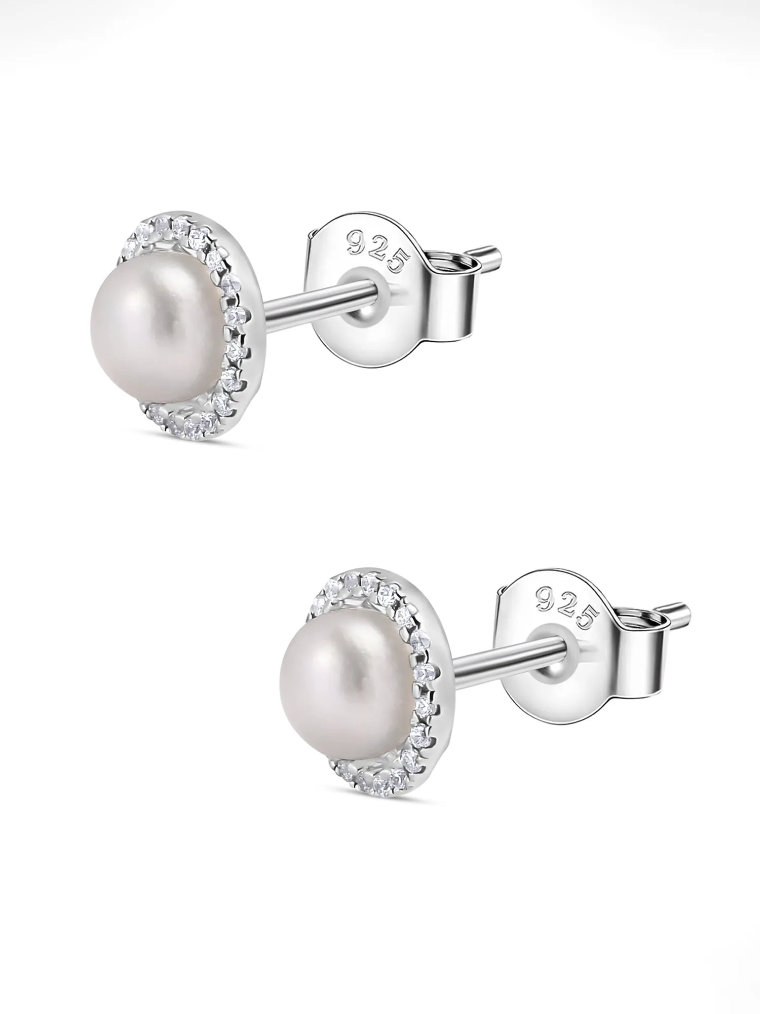 Classic Pearl Stud Earrings For Everyday