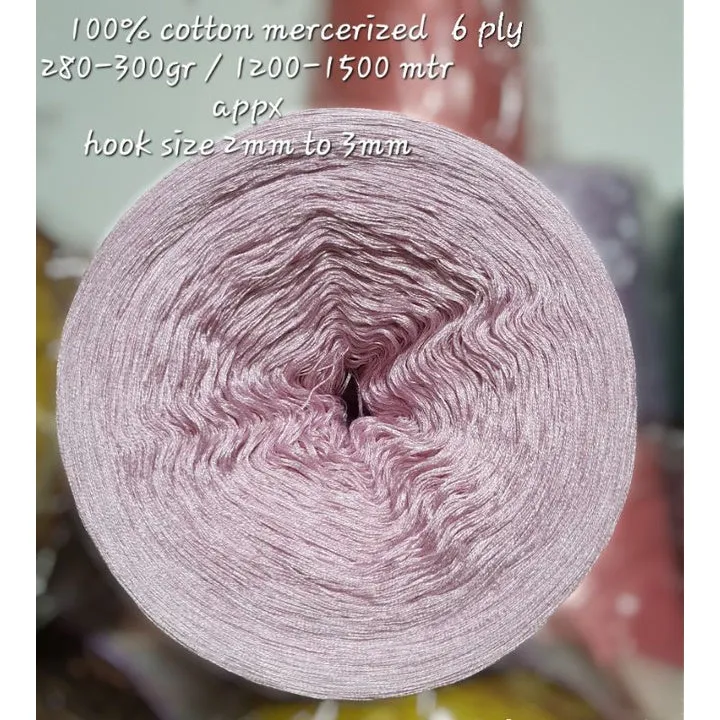 Cotton Mercerized Cake Gradient Yarn Ombre Crochet Knitting Thread