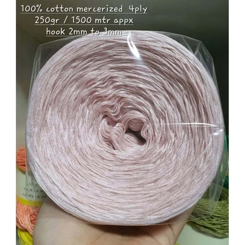 Cotton Mercerized Cake Gradient Yarn Ombre Crochet Knitting Thread