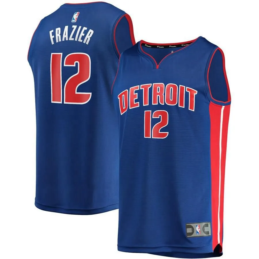 Detroit Pistons Tim Frazier Fanatics Branded Replica Fast Break Icon Jersey Kids - Blue | Ireland F6231M2