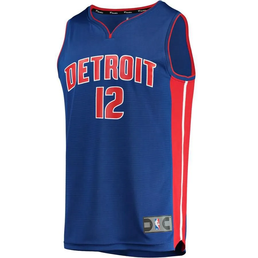 Detroit Pistons Tim Frazier Fanatics Branded Replica Fast Break Icon Jersey Kids - Blue | Ireland F6231M2