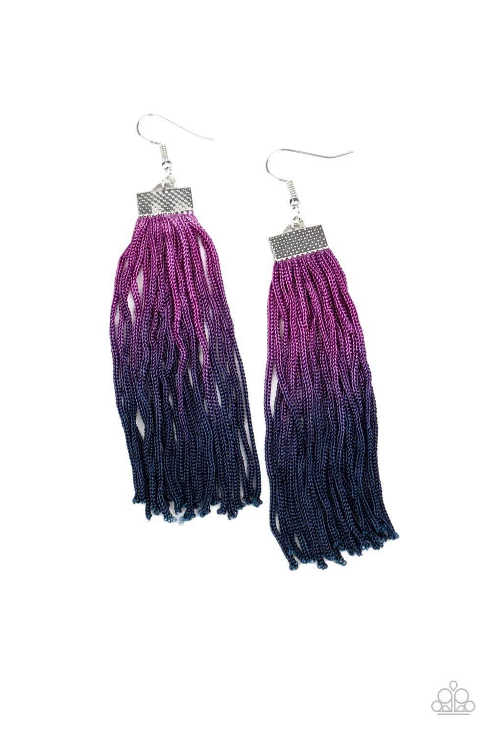 Dual Immersion - Purple Paparazzi Earrings