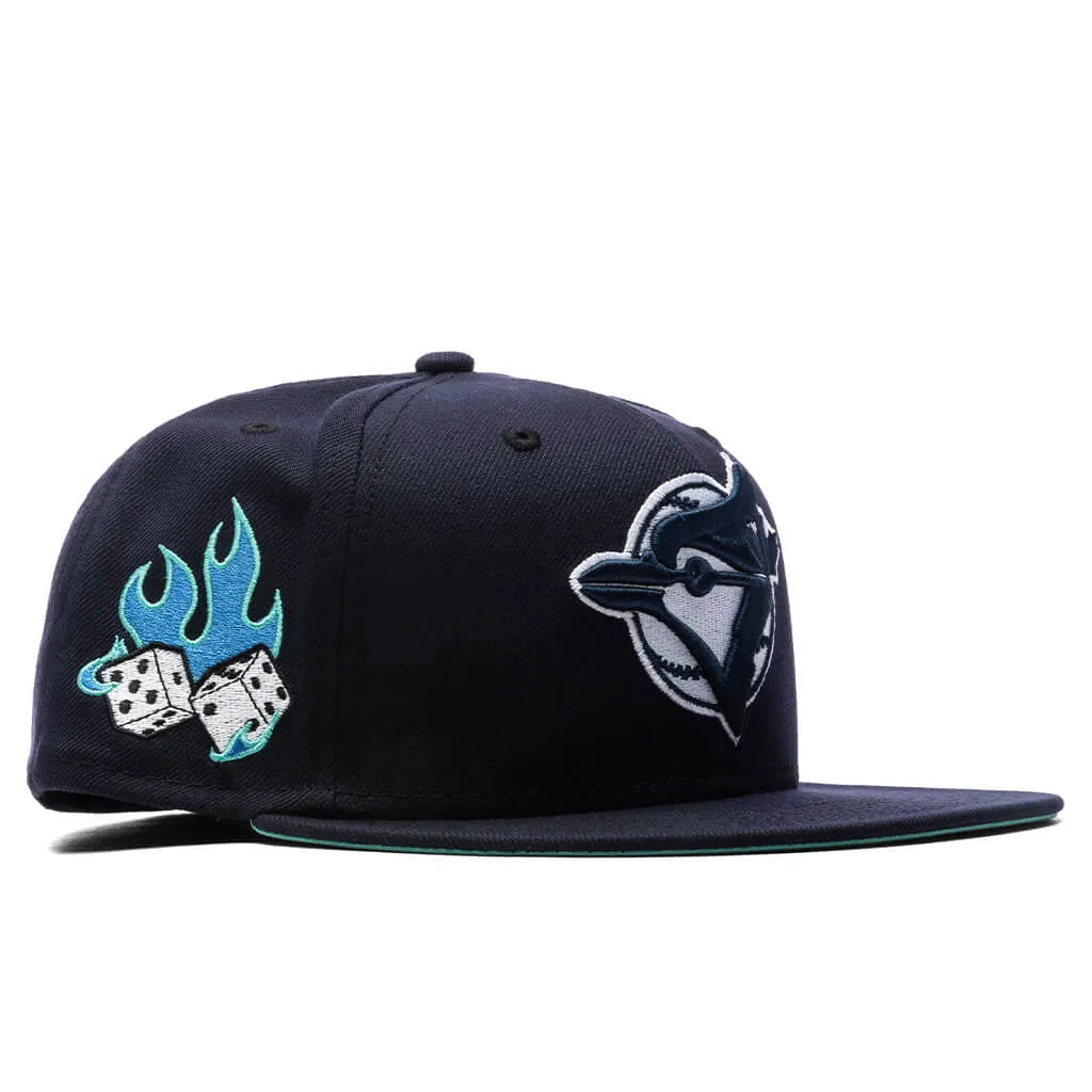 Feature x New Era Flaming Dice 59FIFTY Fitted - Toronto Blue Jays