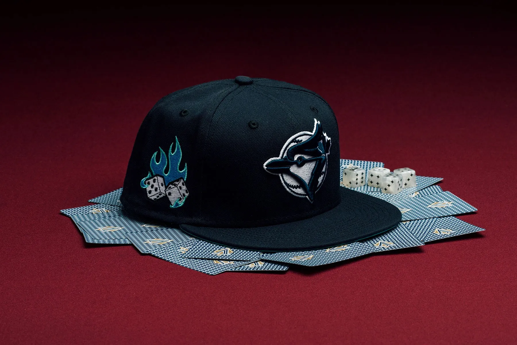 Feature x New Era Flaming Dice 59FIFTY Fitted - Toronto Blue Jays