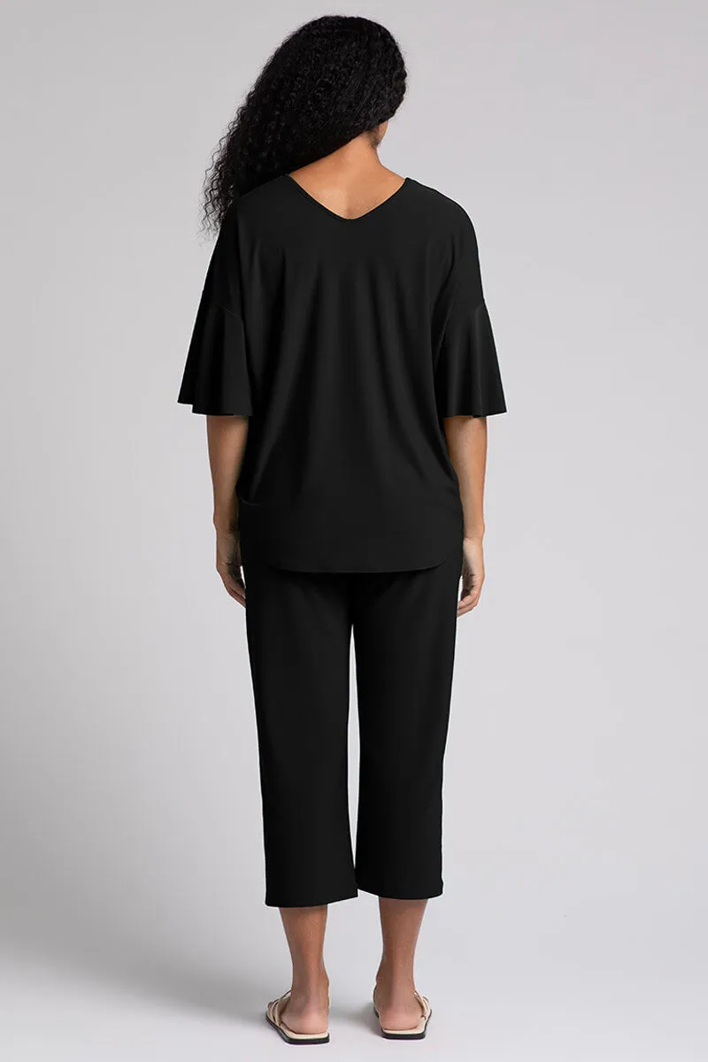 Flutter Dolman Top | Black