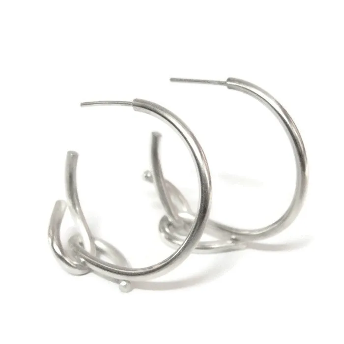 forget-me-knot small plain hoops - As seen on “This Is Us”!