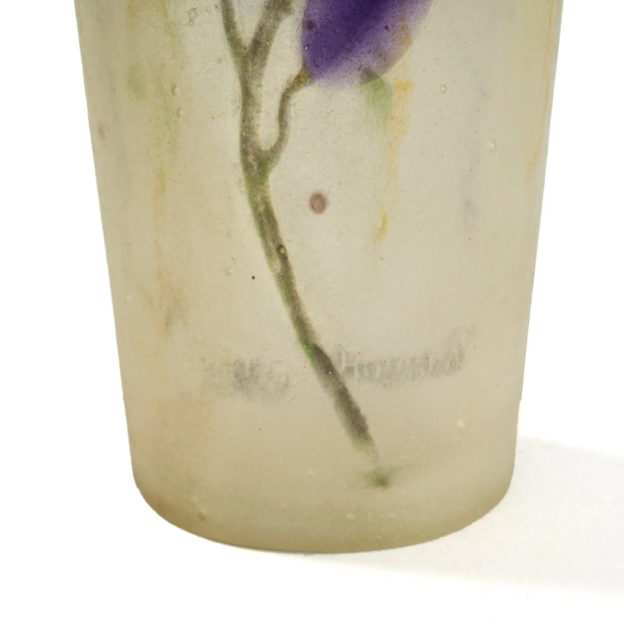 Gabriel Argy-Rousseau "Eucalyptus" Pate de Verre Glass Vase