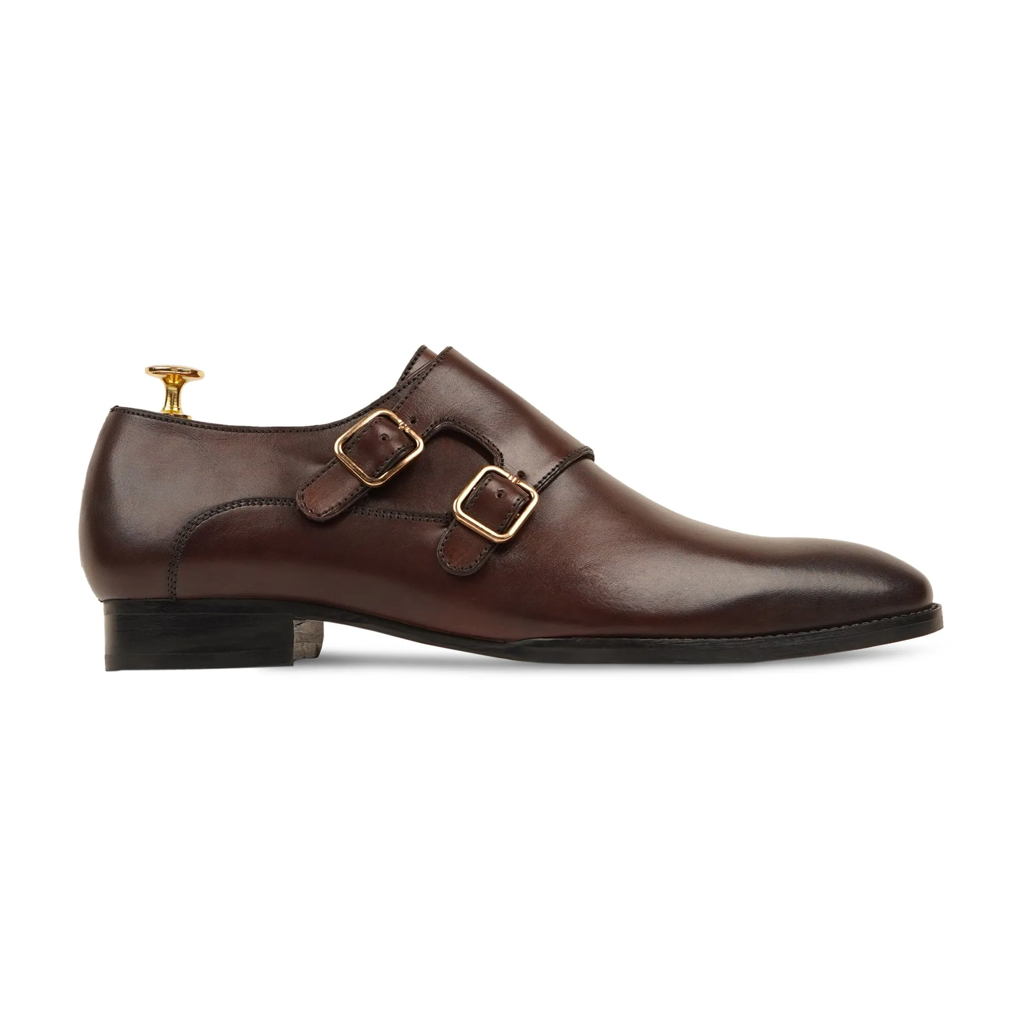 Garda - Men's Brown Calf Leather Double Monkstrap