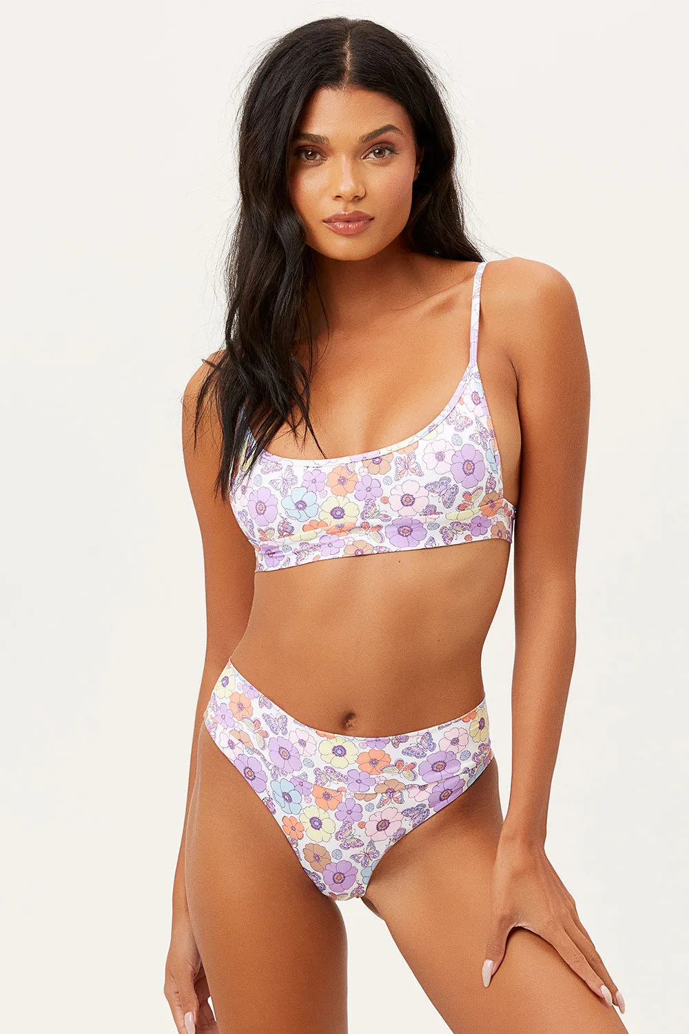 Gavin Scooped Bikini Top - Mariposa