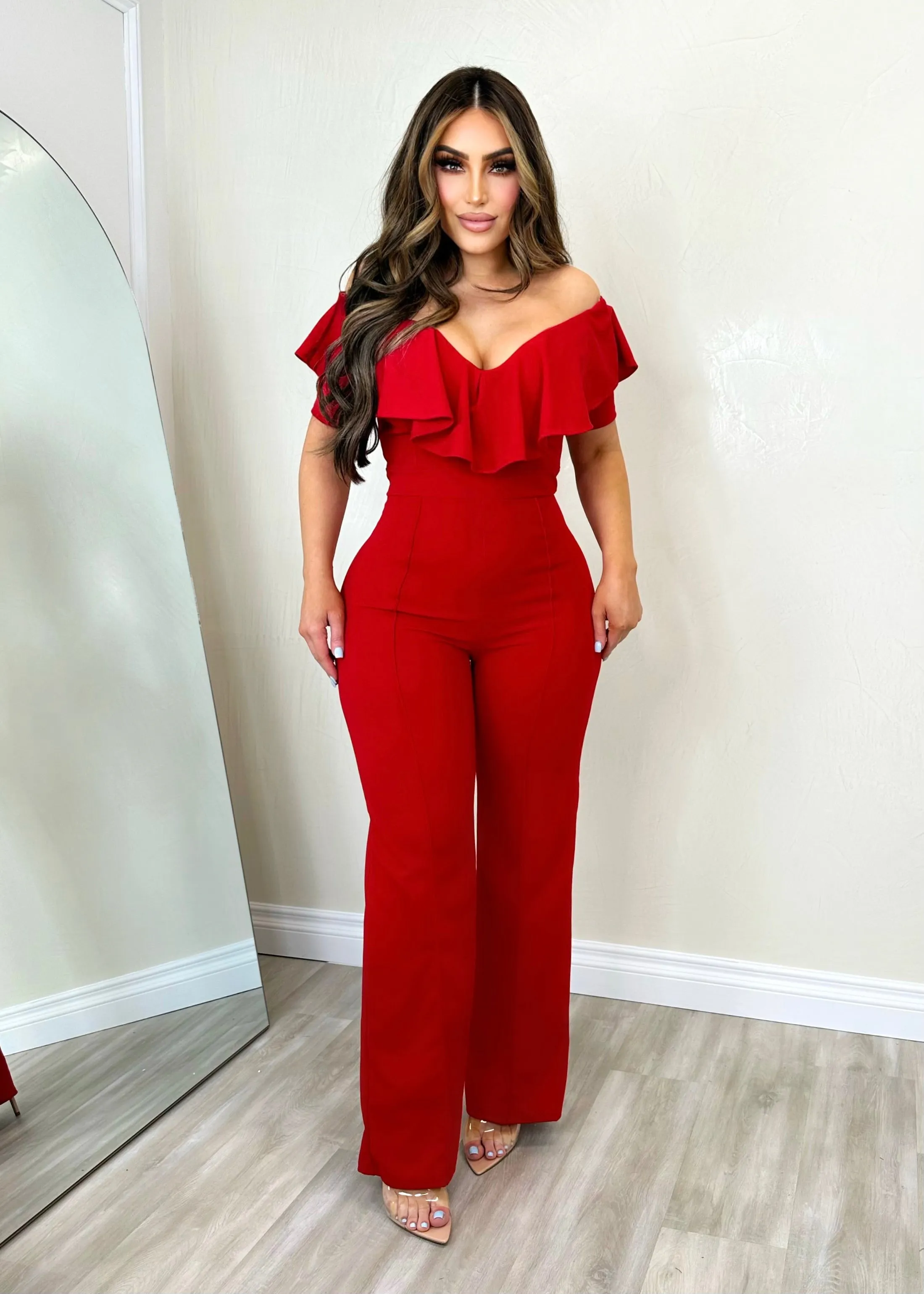 Gigi Jumpsuit Red