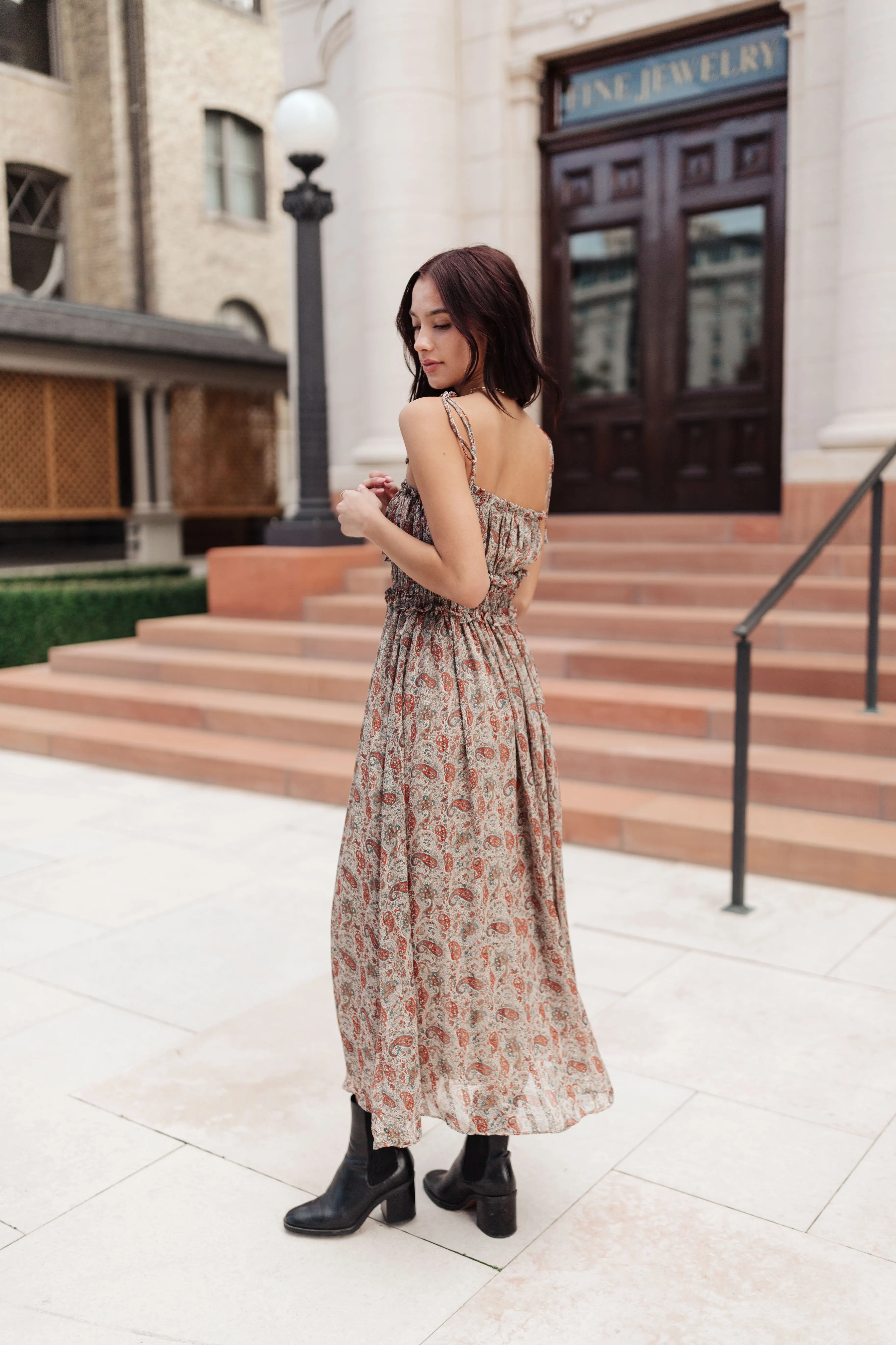 Giselle Paisley Maxi Dress