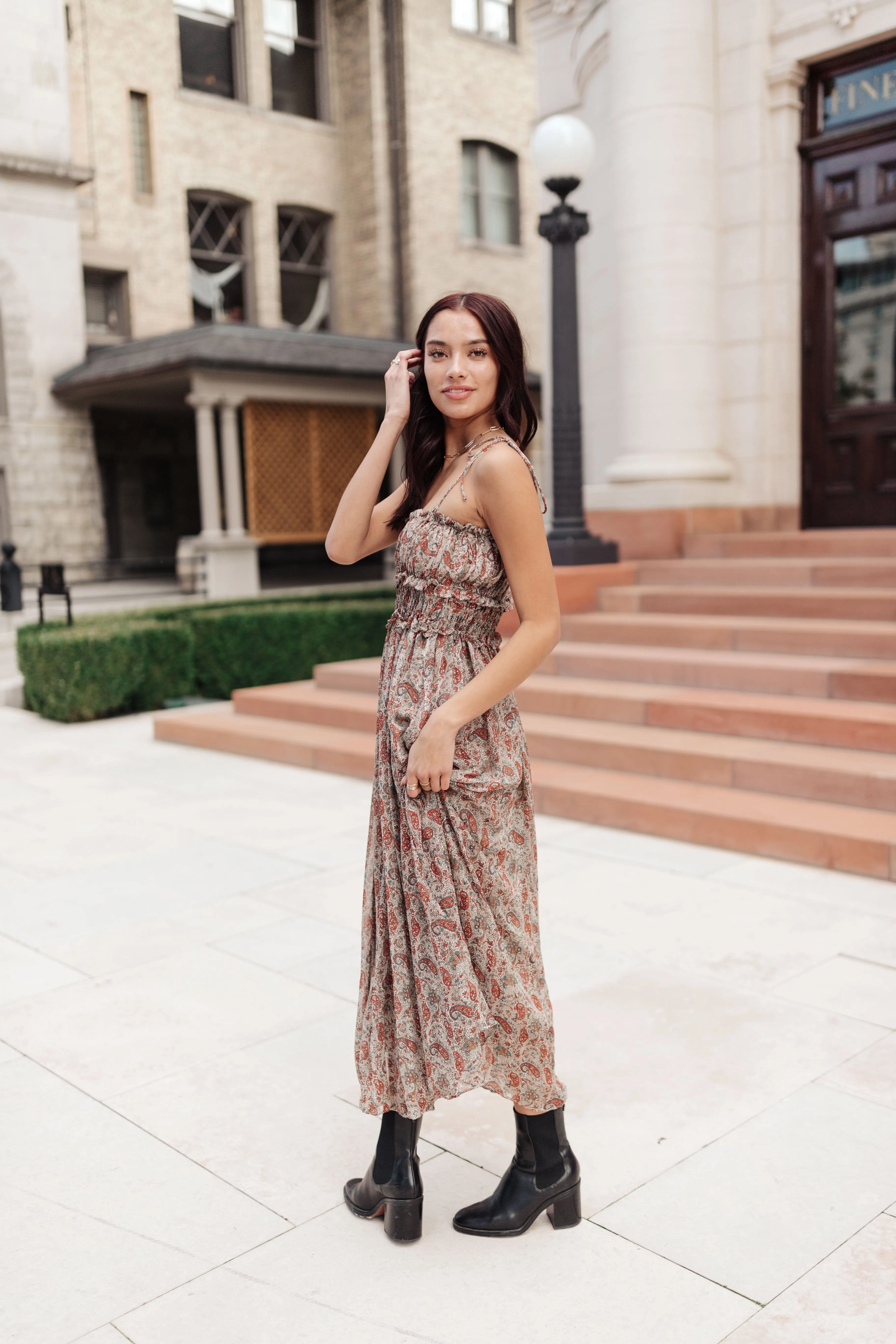 Giselle Paisley Maxi Dress