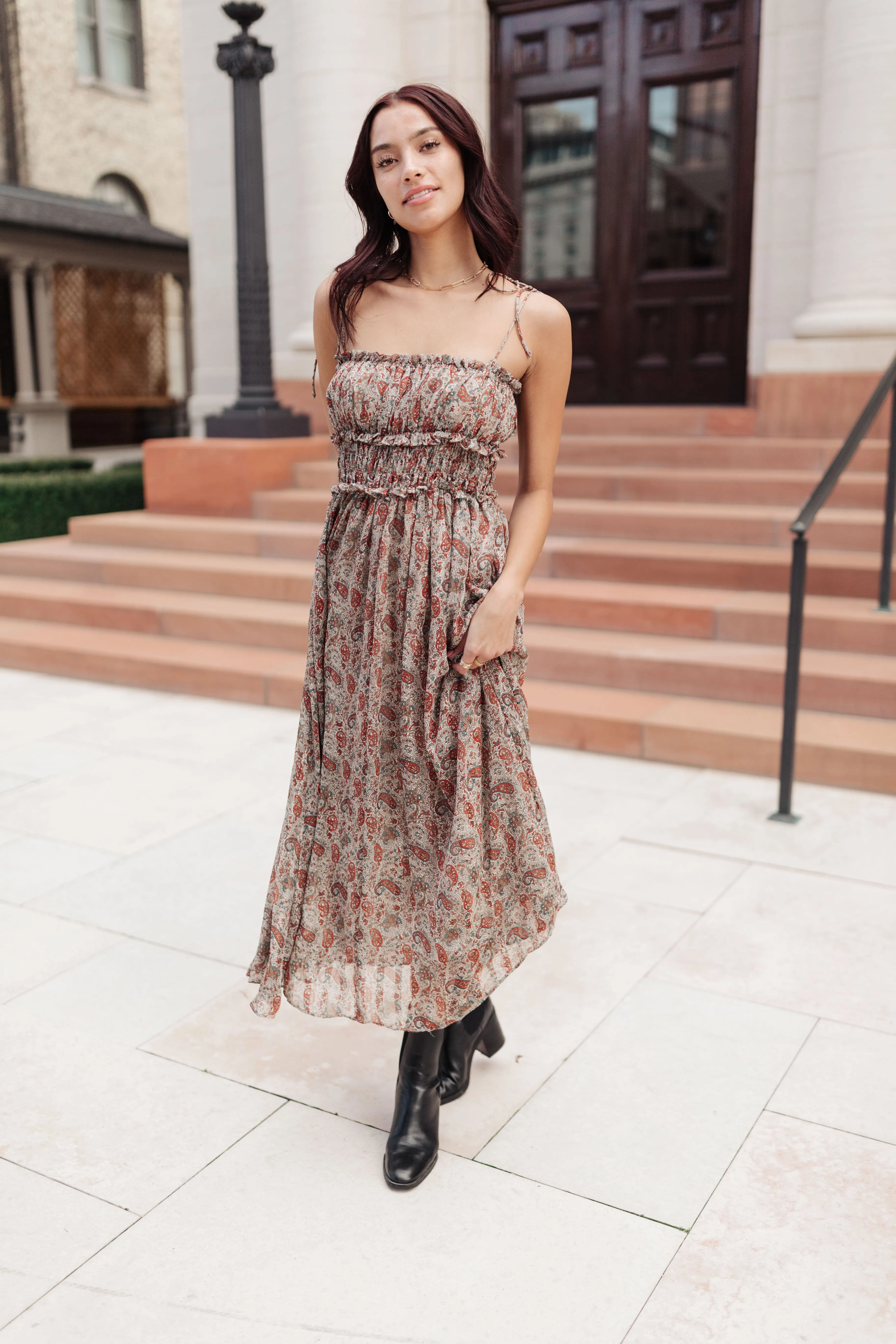 Giselle Paisley Maxi Dress