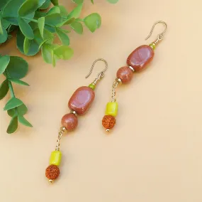 Gold Sandstone Earrings