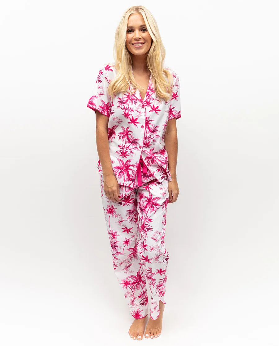 Hailey Palm Print Pyjama Top