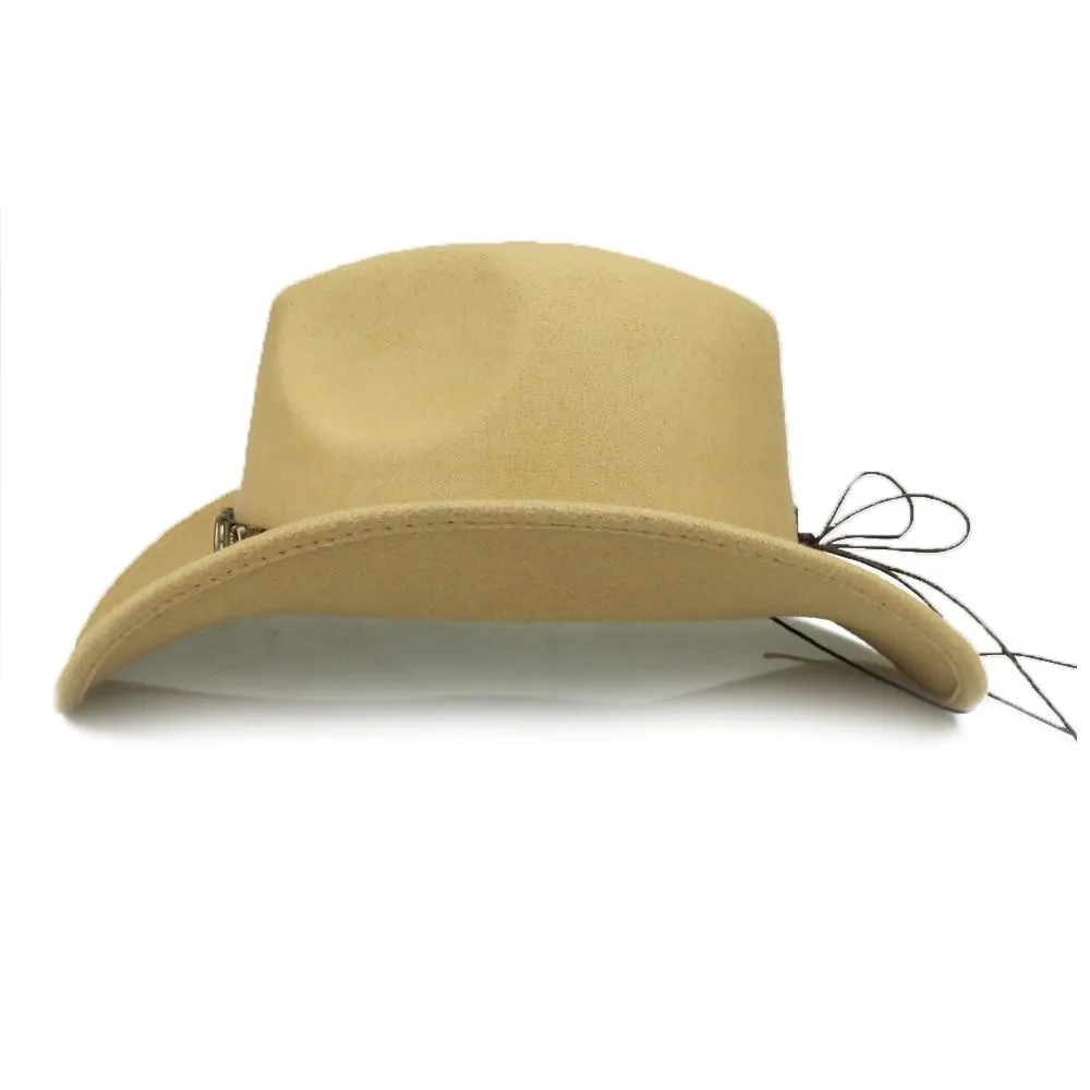 Hawaiian Cowboy Hat with Cowrie Shell Metal Belt Band