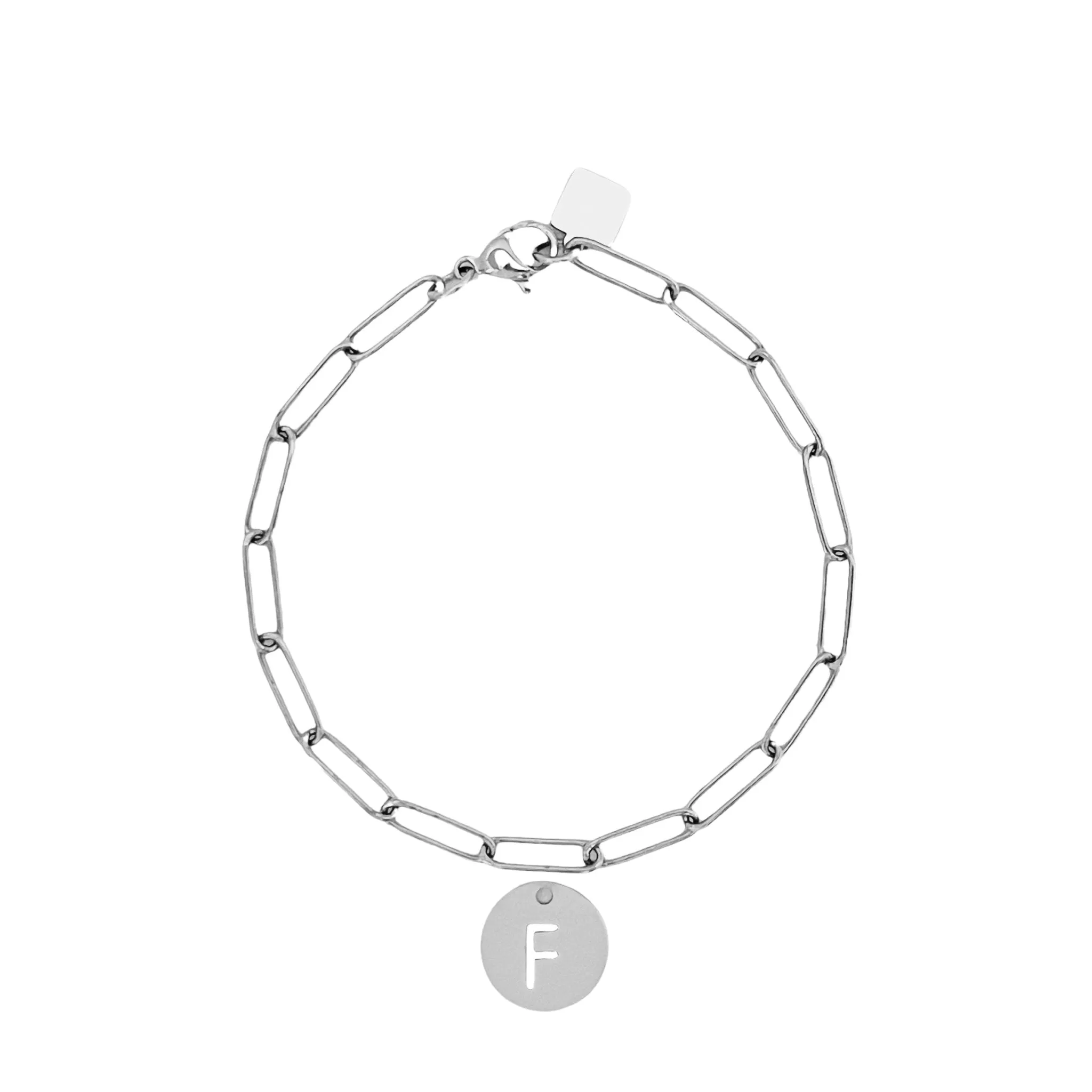 Initial Bracelet (A-Z) Silver