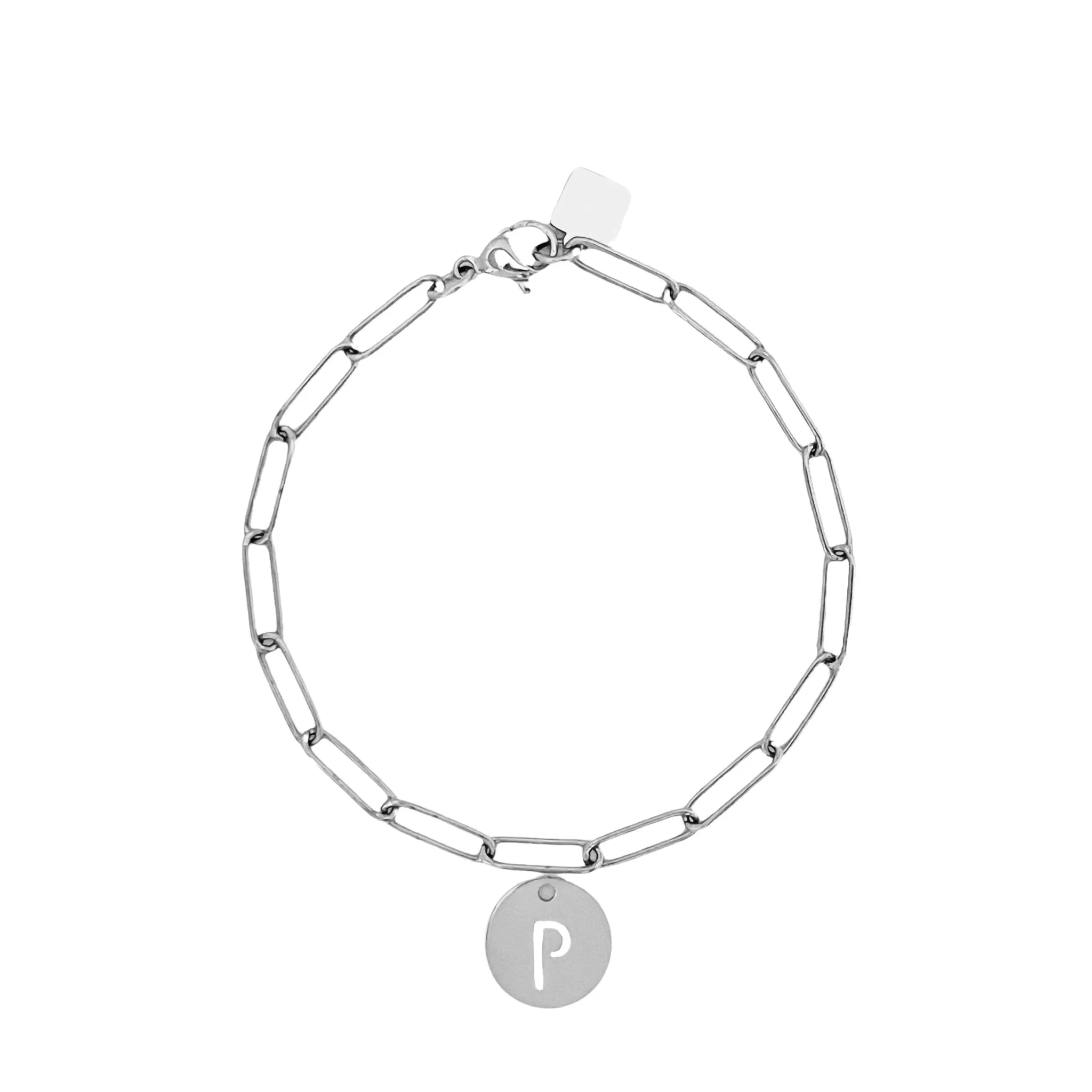 Initial Bracelet (A-Z) Silver