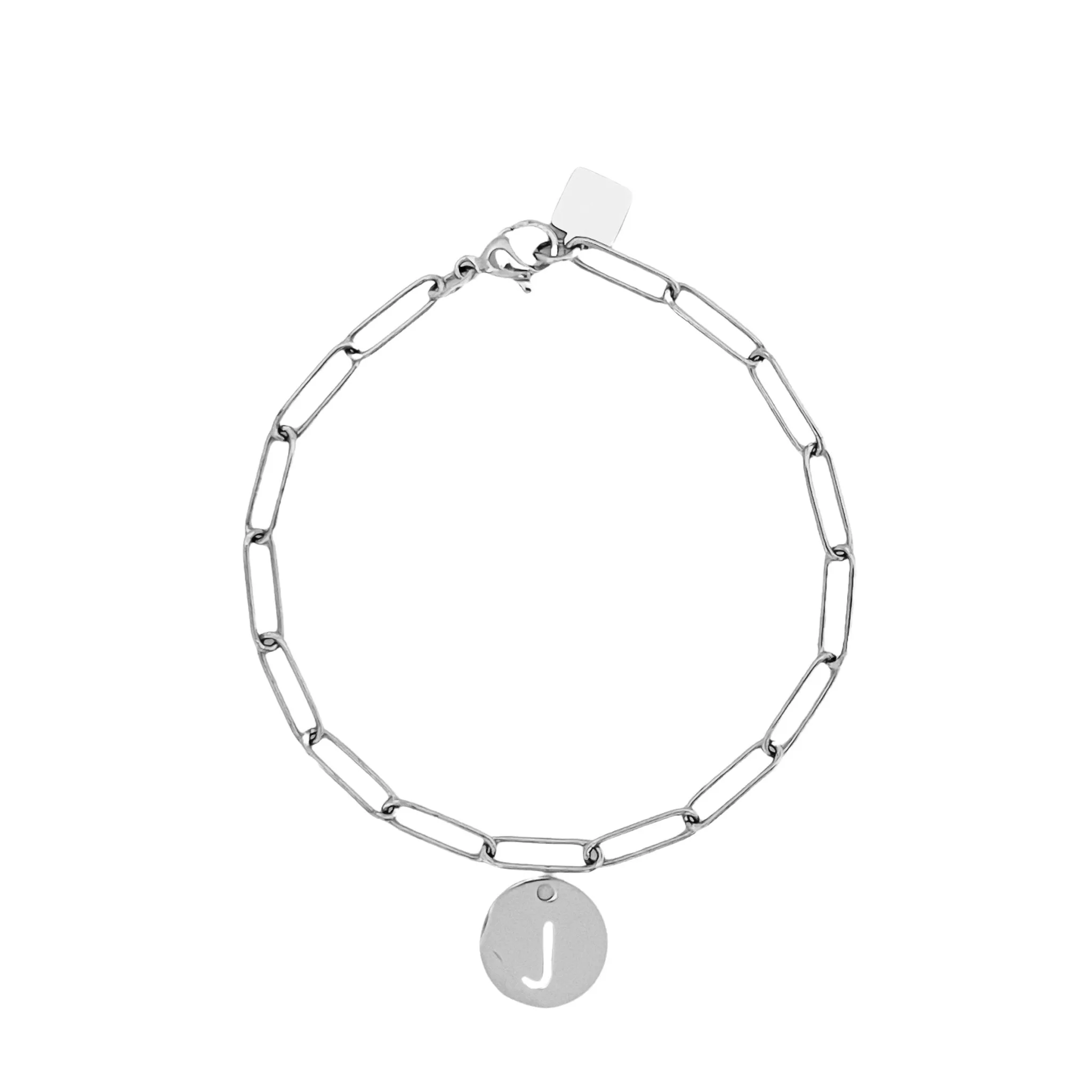 Initial Bracelet (A-Z) Silver