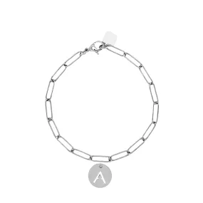 Initial Bracelet (A-Z) Silver