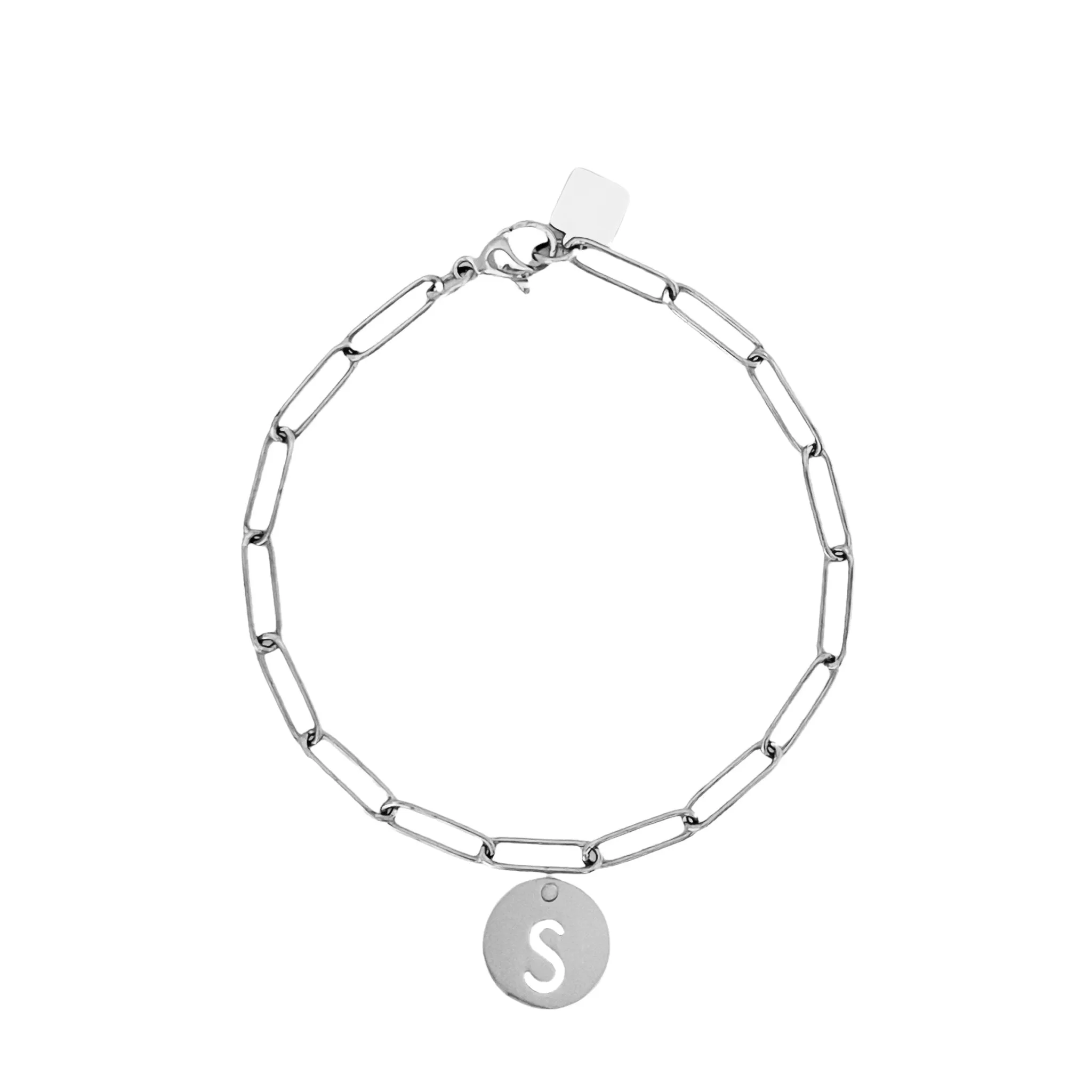 Initial Bracelet (A-Z) Silver