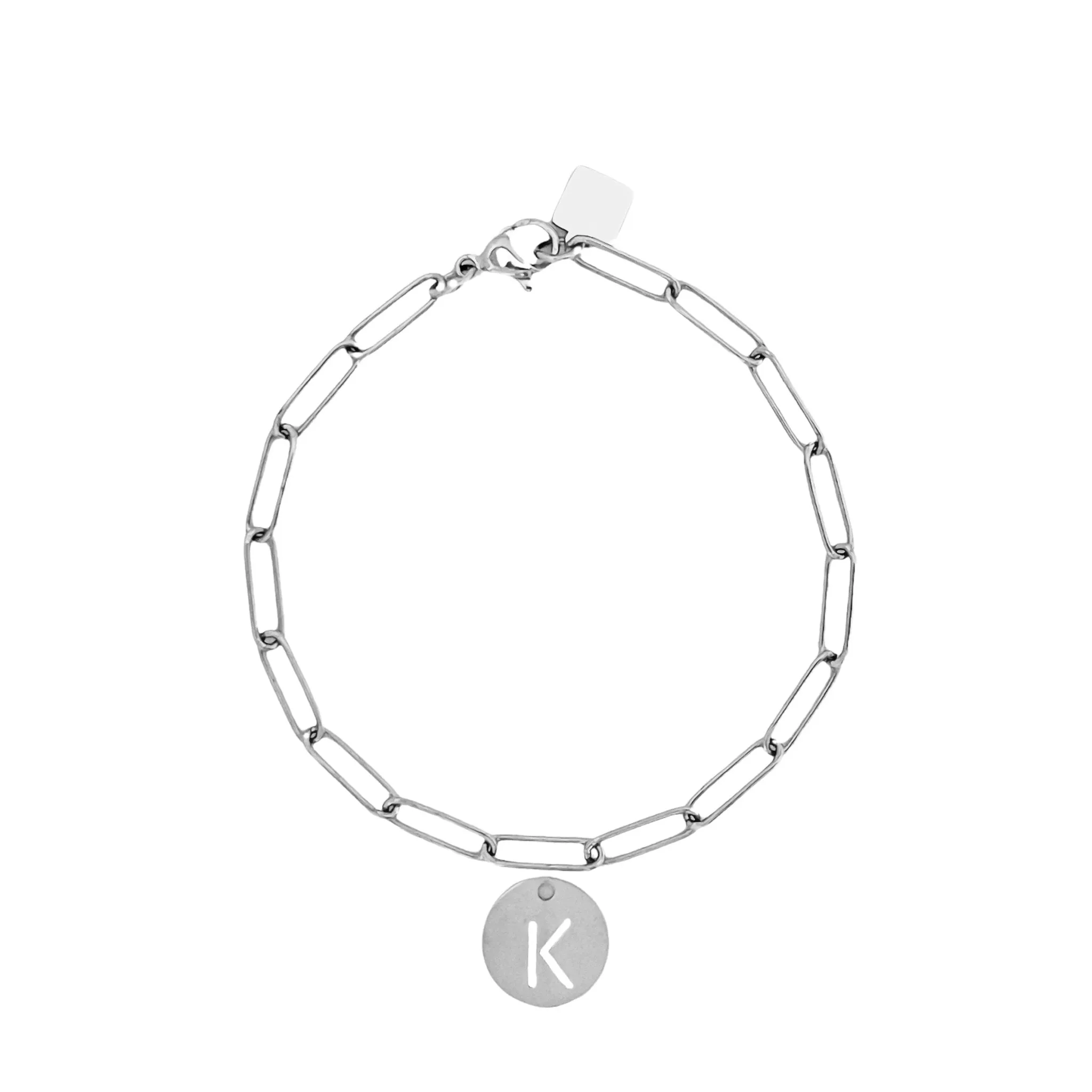 Initial Bracelet (A-Z) Silver