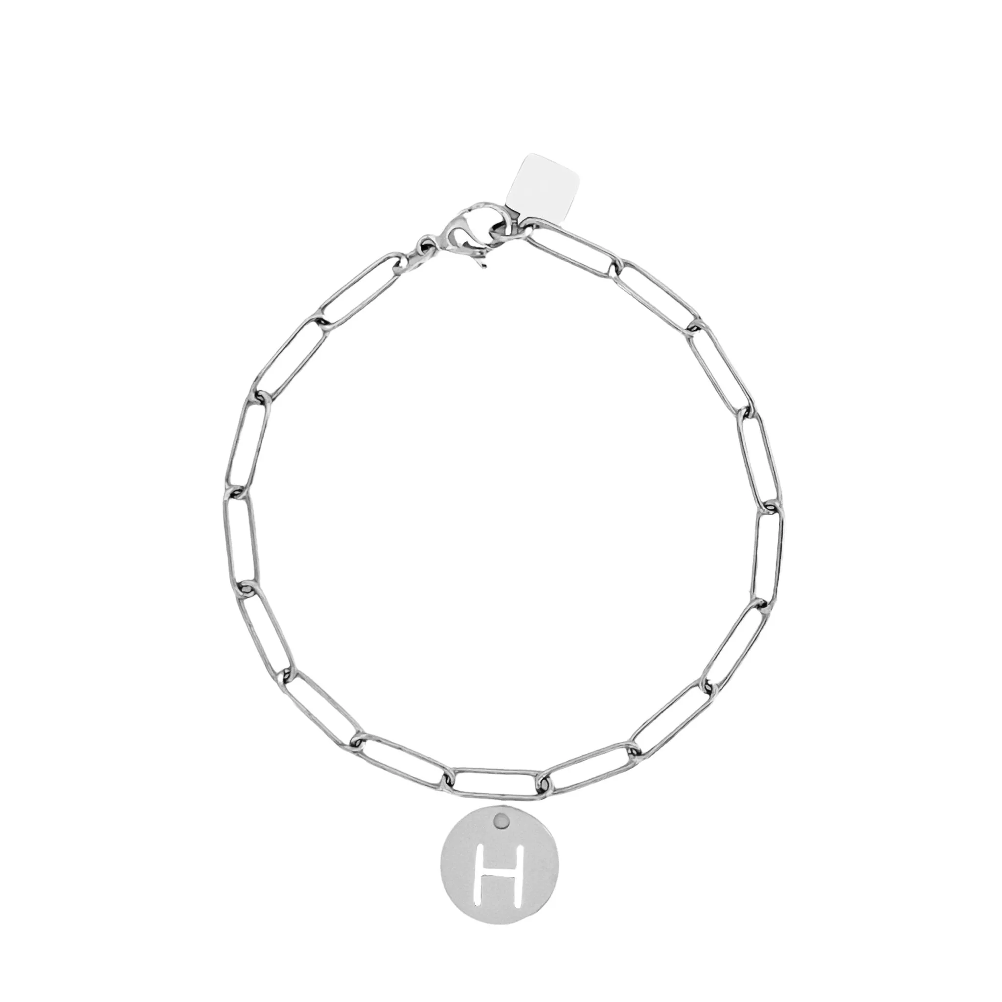 Initial Bracelet (A-Z) Silver