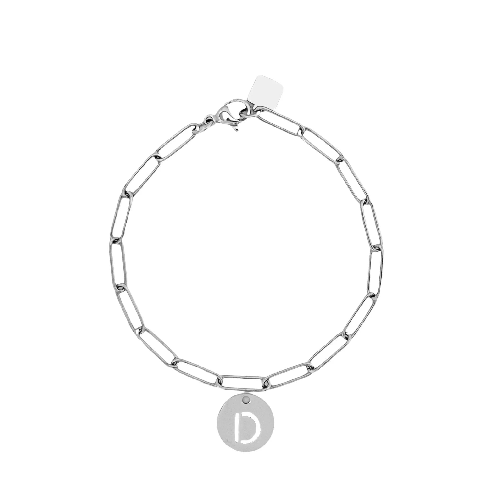 Initial Bracelet (A-Z) Silver