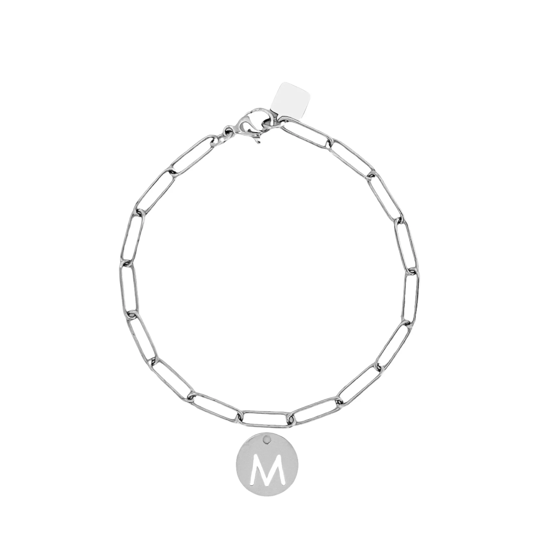 Initial Bracelet (A-Z) Silver