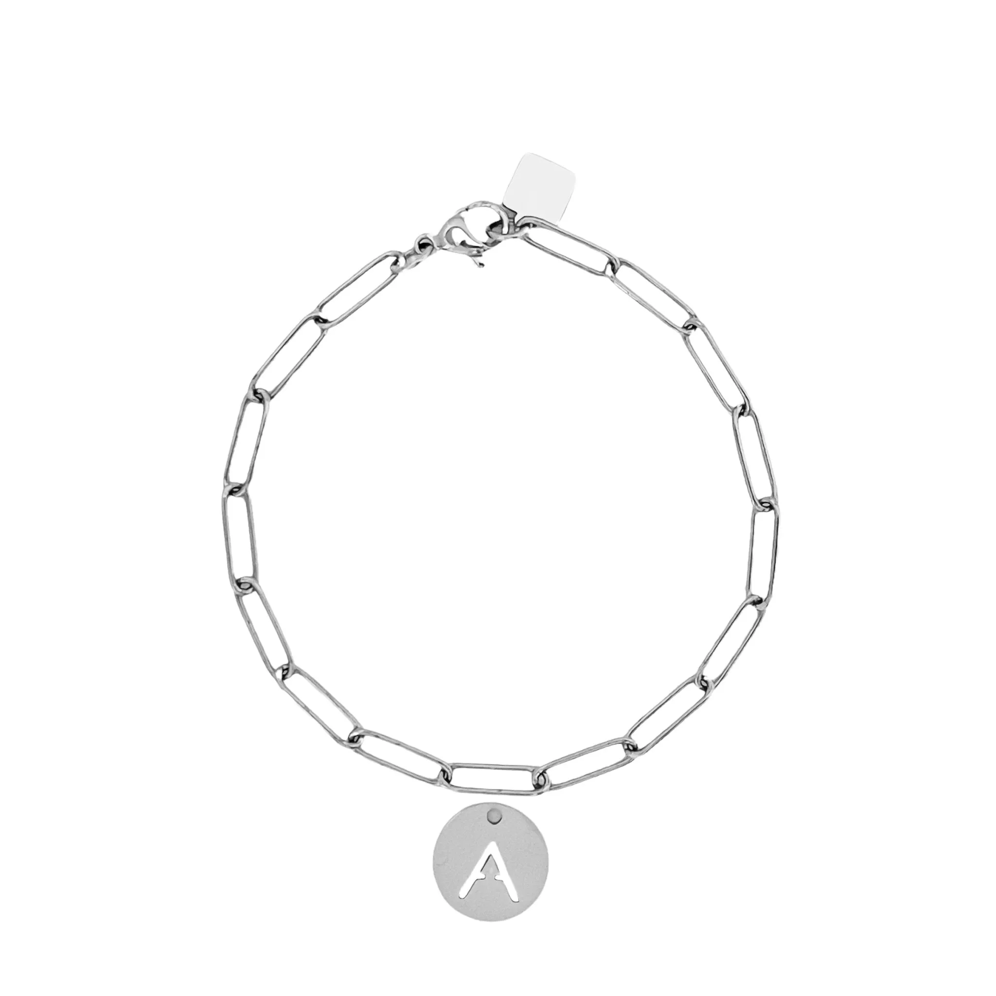 Initial Bracelet (A-Z) Silver