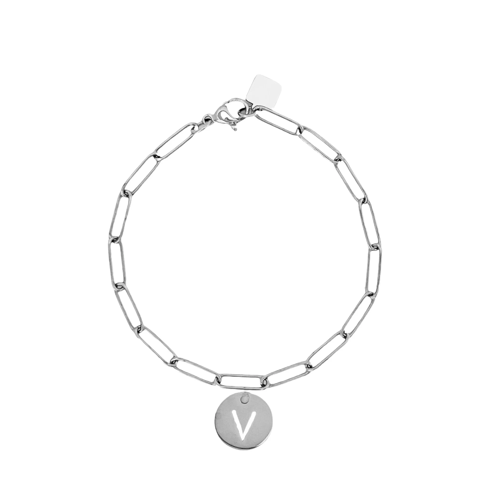 Initial Bracelet (A-Z) Silver